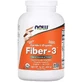 Клетчатка-3, Сертифицированный органический порошок, Certified Organic, Fiber-3, Now Foods, 454 г