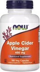 Яблочный уксус, 450 мг, Apple Cider Vinegar, Now Foods, 180 вегетарианских капсул