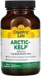Водоросли Арктические, 225 мкг, Arctic-Kelp, Country Life, 300 таблеток