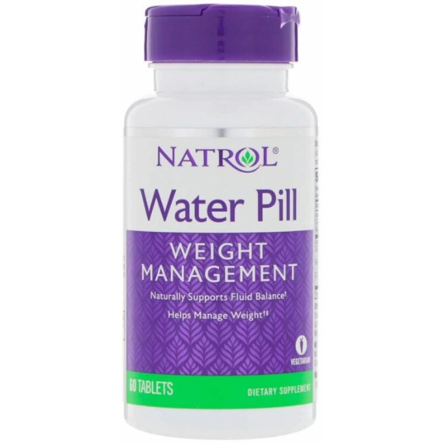 Сечогінний засіб, Water Pill, Natrol, 60 таблеток: ціни та характеристики