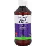 Мелатонин жидкий 2,5 мг, вкус ягод, Liquid Melatonin, Natrol, 237 мл
