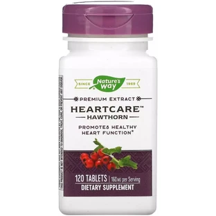Глід 80 мг, HeartCare, Hawthorn, Nature's Way, 120 таблеток