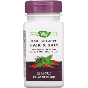 Здоров'я волосся, шкіри та нігтів, Hair & Skin, Nature's Way, 100 капсул