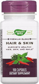 Здоровье волос, кожи и ногтей, Hair &amp; Skin, Nature&#39;s Way, 100 капсул