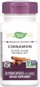 Кориця, екстракт преміум-класу, Cinnamon, Nature&#39;s Way, 60 вегетаріанських капсул