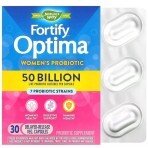 Пробиотики для женщин с отсроченным высвобождением, 50 млрд КОЕ, Fortify Optima, Women's Probiotic, 50 Billion, Nature's Way, 30 вегетарианских капсул: цены и характеристики