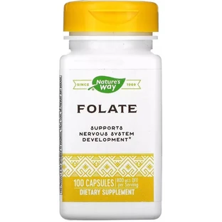 Фолат 800 мкг, Folate, Nature's Way, 100 капсул