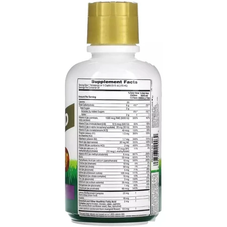 Рідкі Дитячі Мультивітаміни, Тропічний смак, Animal Parade Gold, Natures Plus, 473 мл: ціни та характеристики