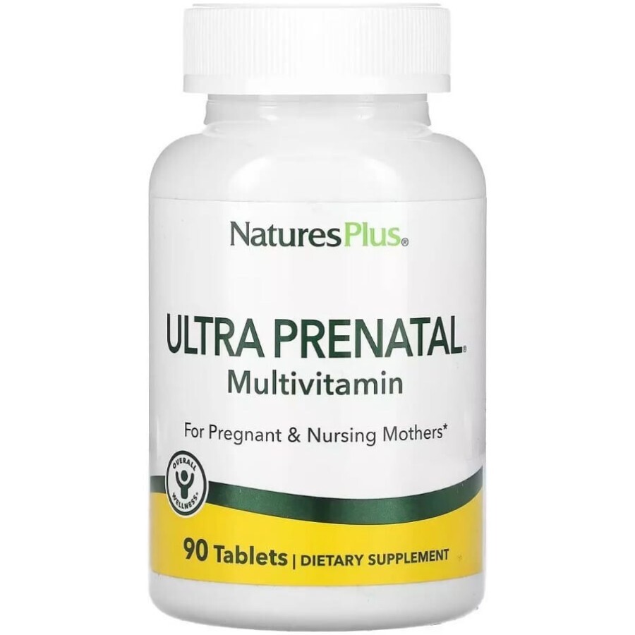Мультивітаміни Ультрапренатальні, Ultra Prenatal Multivitamin, Natures Plus, 90 таблеток: ціни та характеристики