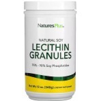 Соєвий лецитин у гранулах, Natural Soy Lecithin Granules, Natures Plus, 340 гр: ціни та характеристики
