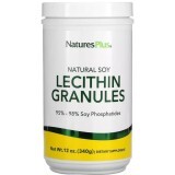 Соевый лецитин в гранулах, Natural Soy Lecithin Granules, Natures Plus, 340 гр