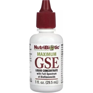 Экстракт семян грейпфрута высокой концентрации, Maximum GSE, Liquid Concentrate, NutriBiotic, 29,5 мл