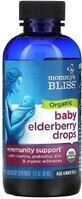 Бузина для немовлят від 4 місяців, Органічні краплі, Organic Baby Elderberry Drops, Mommy&#39;s Bliss, 90 мл
