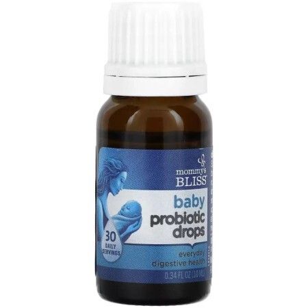 Пробиотики в каплях для новорожденных и старше, Baby Probiotic Drops, Mommy's Bliss, 10 мл