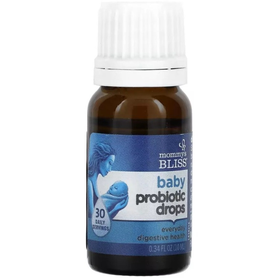 Пробиотики в каплях для новорожденных и старше, Baby Probiotic Drops, Mommy's Bliss, 10 мл: цены и характеристики