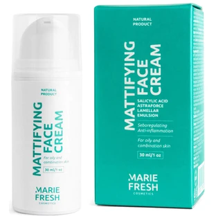Крем для жирної та комбінованої шкіри Marie Fresh (Марі Фреш) з саліциловою кислотою матуючий, 30 мл
