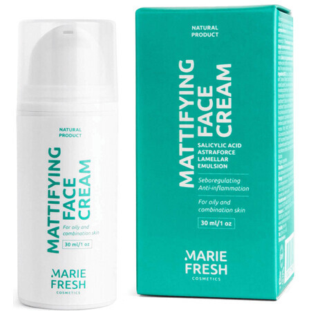 Крем для жирної та комбінованої шкіри Marie Fresh (Марі Фреш) з саліциловою кислотою матуючий, 30 мл