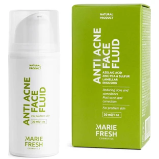 Крем-флюїд для сухої та нормальної та проблемної шкіри Marie Fresh (Марі Фреш) Анти-акне з азелаїновою кислотою, 30 мл
