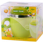 Чашка дитяча Baby Team 6091 з кришкою та ручками з нержавіючої сталі з 10-ти місяців: ціни та характеристики