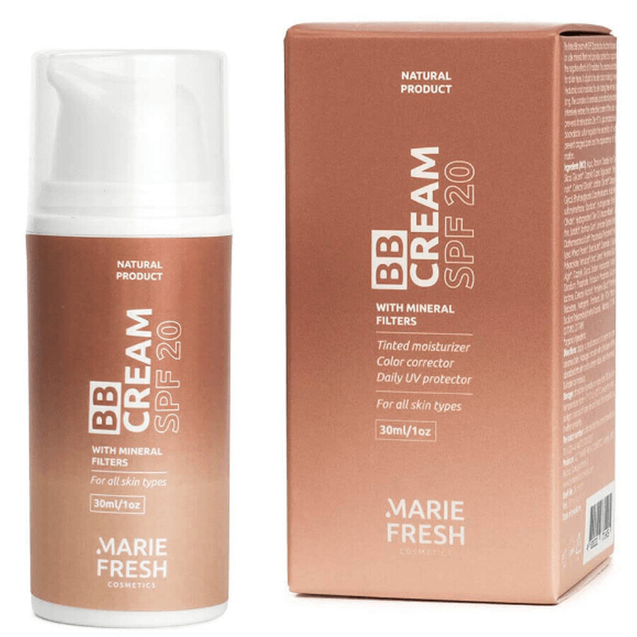 Крем для обличчя Marie Fresh (Марі Фреш) тонуючий BB Cream SPF20, 30 мл: ціни та характеристики