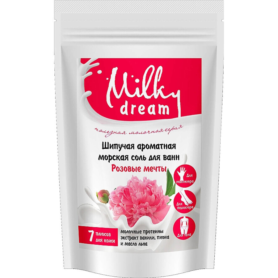 Соль морская шипучая Milky Dream Розовые мечты дой-пак 300 г: цены и характеристики