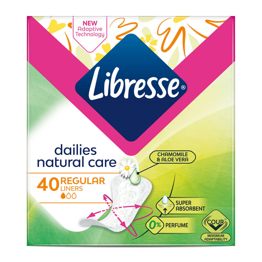Прокладки щоденні жіночі Libresse Dailies Natural Care Regular 40 шт: ціни та характеристики
