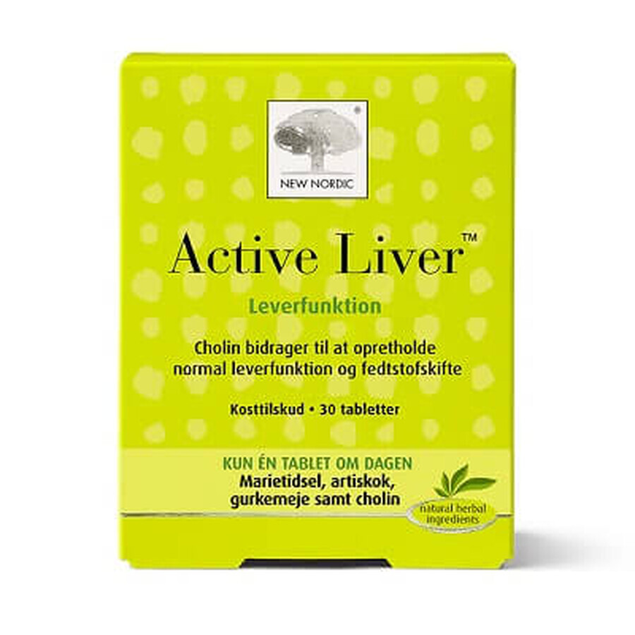 Комплекс New Nordic Active Liver для печінки таблетки, №30: ціни та характеристики