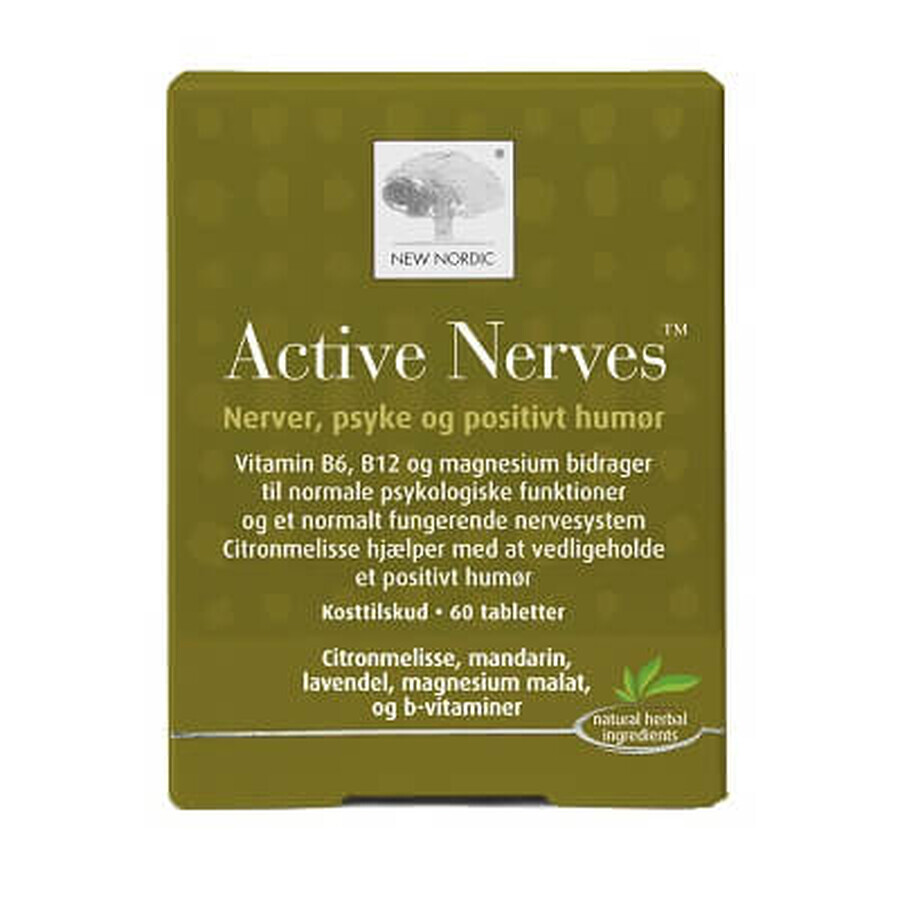 Комплекс New Nordic Active Nerves для нервової системи таблетки, №60: ціни та характеристики