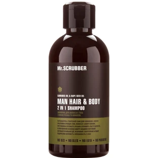 Шампунь для волос и тела Mr.Scrubber (Мр.Скрабер) Man Hair & Body 2 in 1 мужской, 250 мл