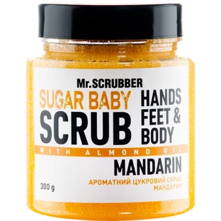 Скраб для тіла Mr.scrubber (Мр.Скрабер) Sugar Baby Mandarin цукровий, 300 г 