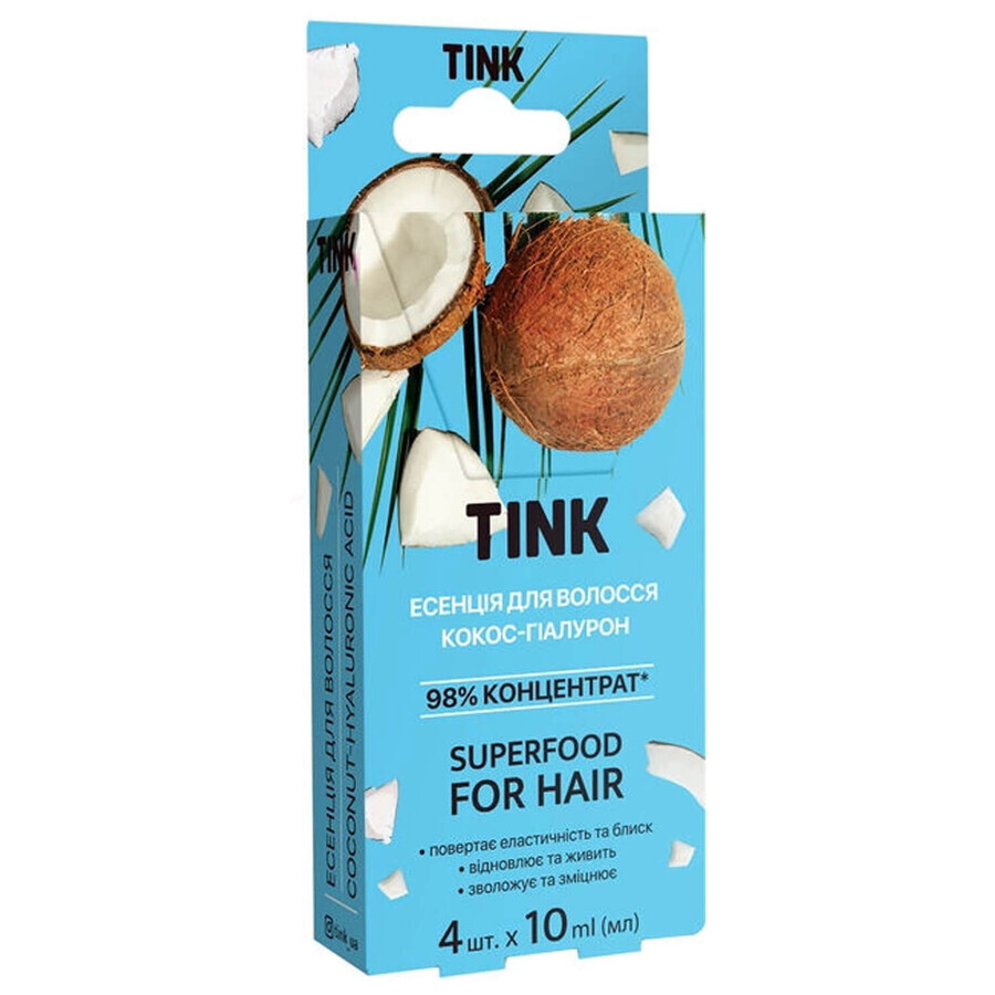 Эссенция для волос Tink Кокос-Гиалурон концентрирована по 10 мл 4 штуки: цены и характеристики