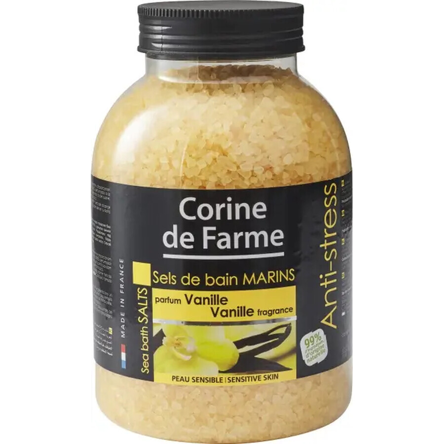 Сіль морська для ванн Corine de Farme (Корін де Фарм) Ваніль, 1,3 кг: ціни та характеристики