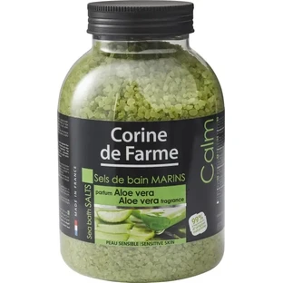 Сіль морська для ванн Corine De Farme (Корін де Фарм) Алоє вера, 1,3 кг
