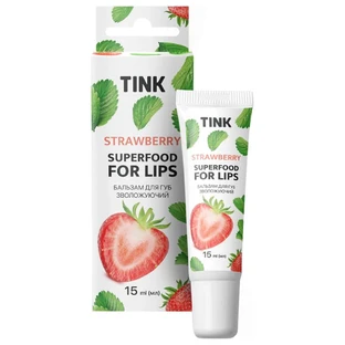 Бальзам для губ Tink Strawberry сияющий 15 мл 