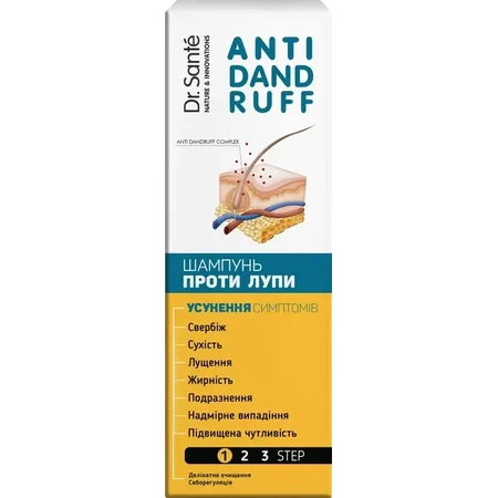 Шампунь Dr.Sante Anti Dandruff проти лупи 200 мл: ціни та характеристики