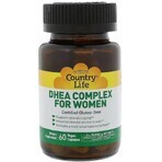 Дієтична добавка Country Life Дегідроепіандростерон, ДГЕА для жінок, 60 веганських капсул: ціни та характеристики