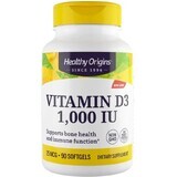 Диетическая добавка Healthy Origins Витамин Д3, 1000 МЕ, 90 капсул