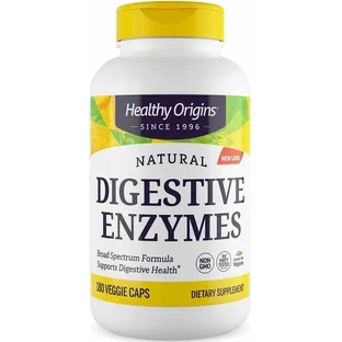 Диетическая добавка Healthy Origins Пищеварительные ферменты, 180 вегетарианских капсул