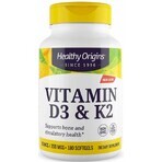 Диетическая добавка Healthy Origins Витамин Д3 и К2, 180 гелевых капсул: цены и характеристики