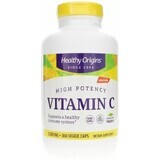 Дієтична добавка Healthy Origins Вітамін С (L-аскорбінова кислота), 1000 мг, 360 вегетаріанських капсул