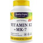 Дієтична добавка Healthy Origins Вітамін K2 в формі MK7, 100 мкг, 180 капсул: ціни та характеристики