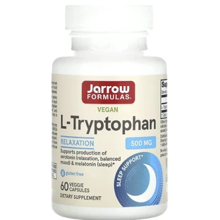 Диетическая добавка Jarrow Formulas L-Триптофан, 500 мг, 60 капсул