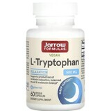 Дієтична добавка Jarrow Formulas L-Триптофан, 500 мг, 60 капсул