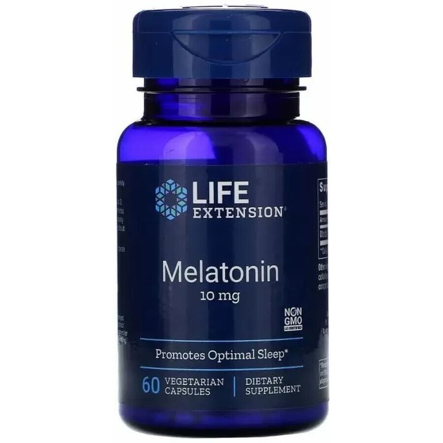 Диетическая добавка Life Extension Мелатонин, 10 мг, 60 капсул: цены и характеристики