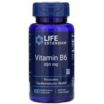 Дієтична добавка Life Extension Вітамін В6 (піридоксин), 250 мг, 100 вегетаріанських капсул: ціни та характеристики