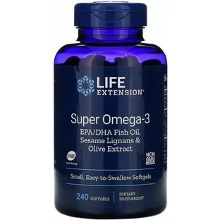 Диетическая добавка Life Extension Омега-3, 240 капсул