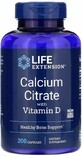 Диетическая добавка Life Extension Цитрат кальция с витамином Д, 200 капсул