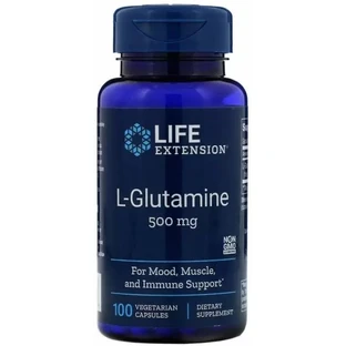 Дієтична добавка Life Extension Глютамін, 500 мг, 100 капсул