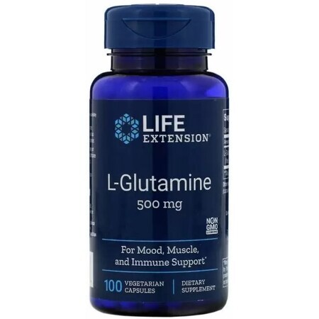 Диетическая добавка Life Extension Глютамин, 500 мг, 100 капсул