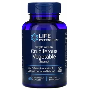 Екстракт хрестоцвітих потрійної дії Triple Action Cruciferous Vegetable Extract 60 вегетаріанських капсул